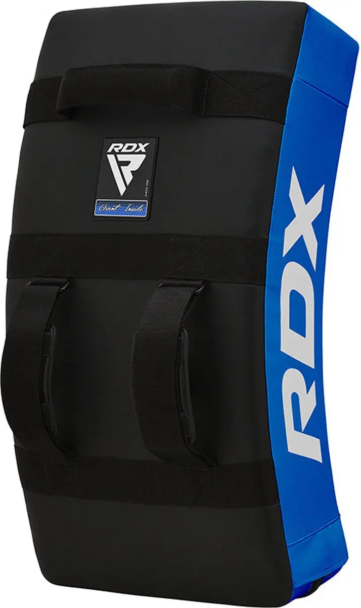 RDX Sports T1 Gel Padded Curved Kick Shield - Blauw