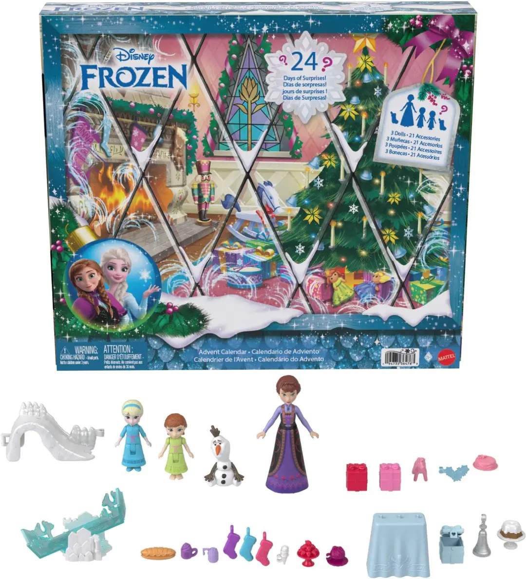 Mattel Disney Frozen Adventskalender 24 Dagen