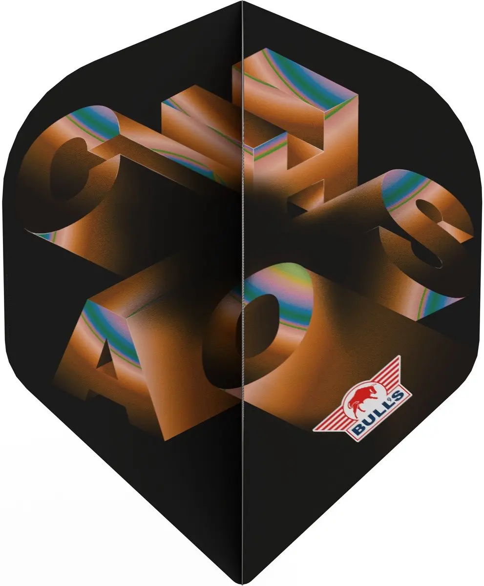 Bull's Chaos Orange NO2 Dart Flights