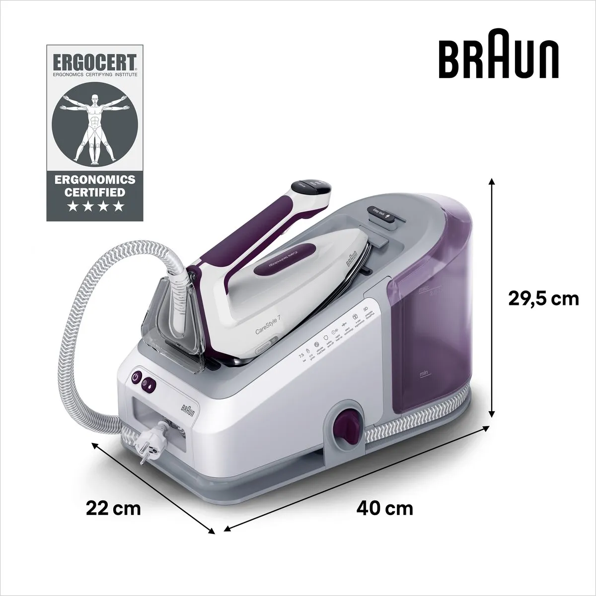 Braun CareStyle 7 IS7266VI Stoomgenerator 2700W - Violet