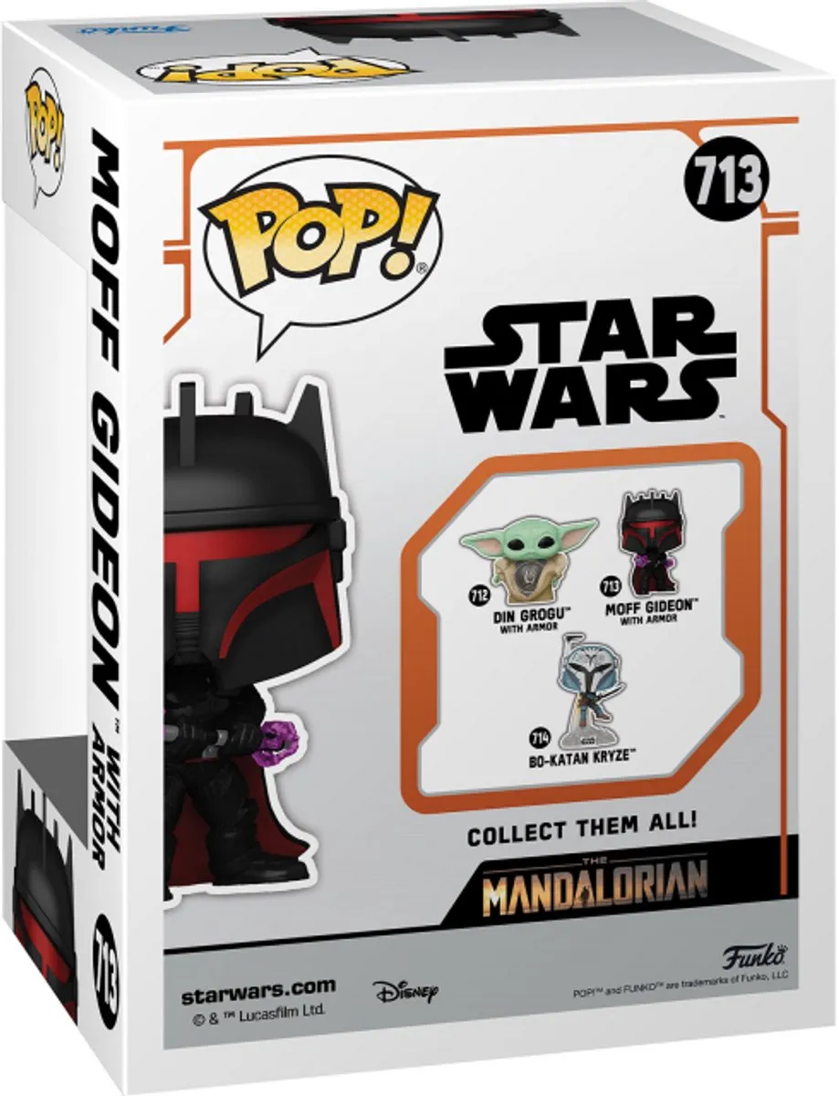 Funko Star Wars The Mandalorian Moff Gideon Pop! - Multicolor