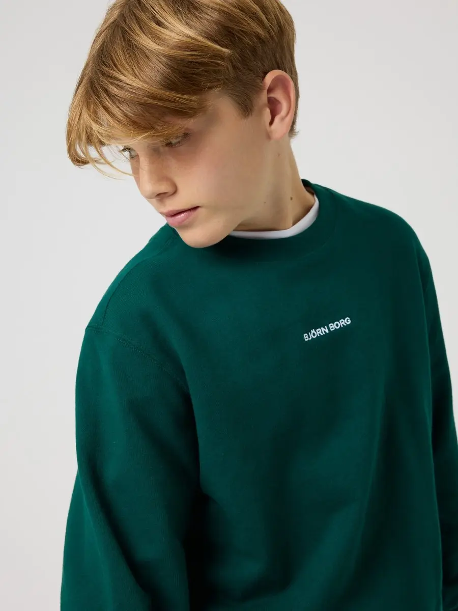 Björn Borg Classic Trui Kinderen - Maat 146/152 - Rain Forest Groen