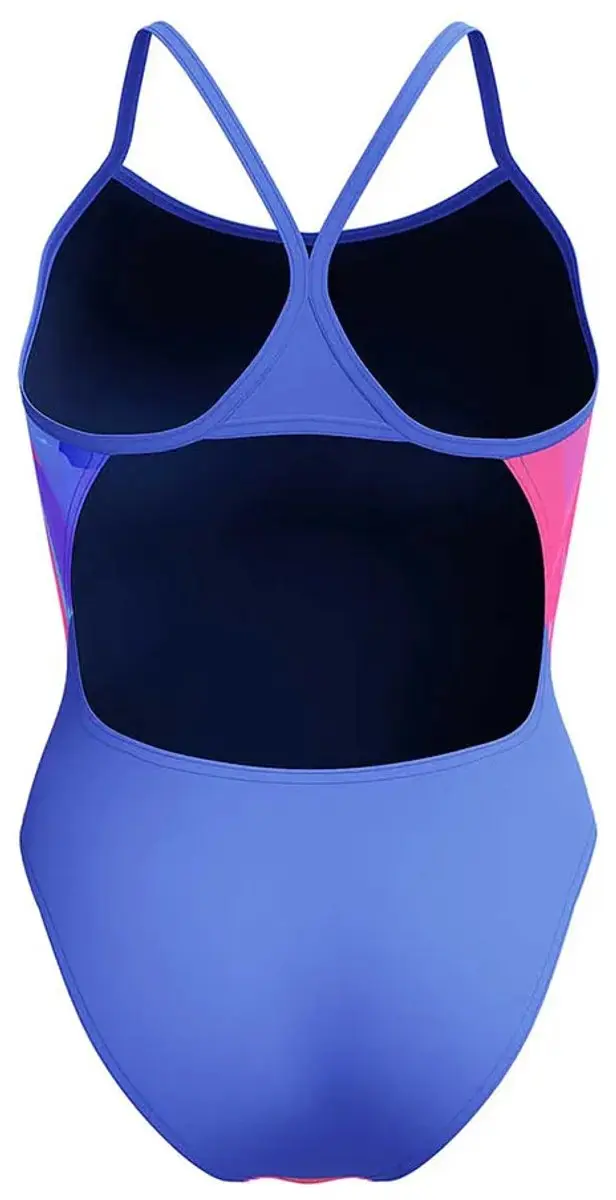 Speedo Placement Digital Turnback Zwemkleding - UK 36 - Blauw/Roze