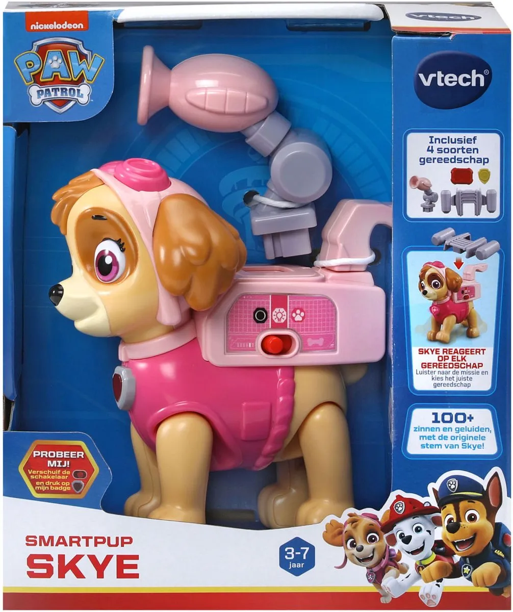 VTech PAW Patrol SmartPup Skye Speelfiguur - Blauw