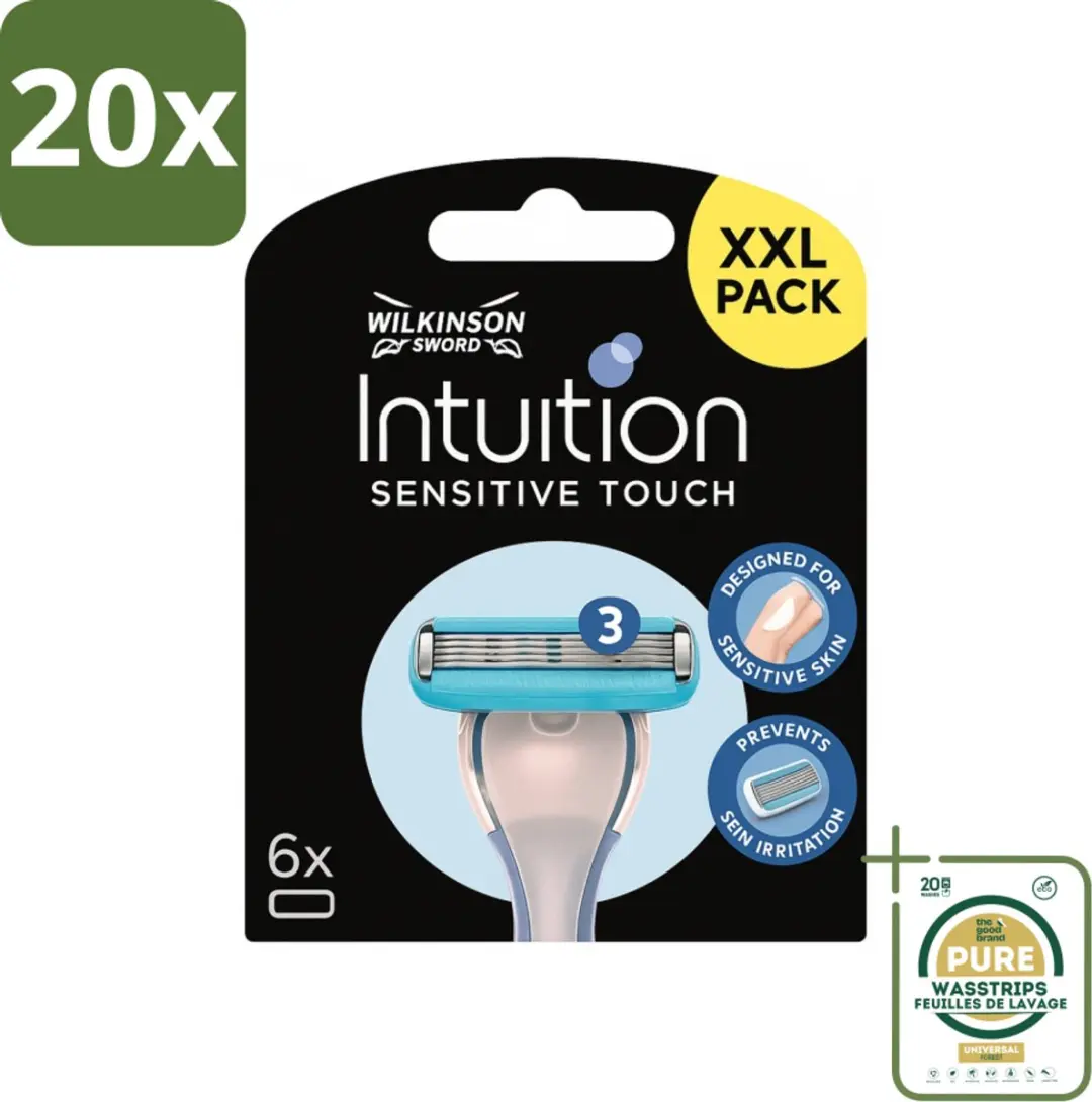 Wilkinson Intuition Sensitive Touch Navulmesjes 6 Stuks - Blauw