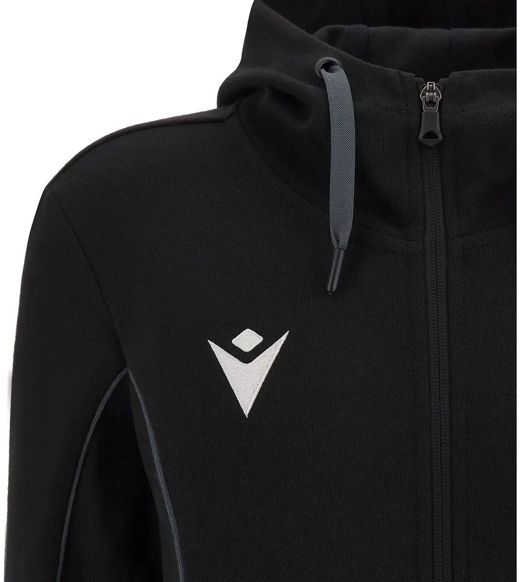 Macron Stage Eco Top Full Zip Heren - M - Zwart