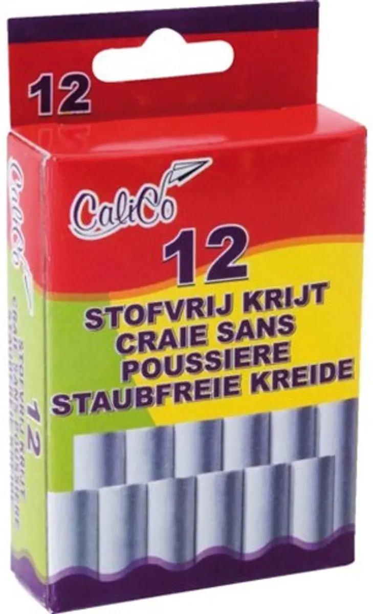 Kangaro K-N12WD Bordkrijt Wit - 12 Stuks