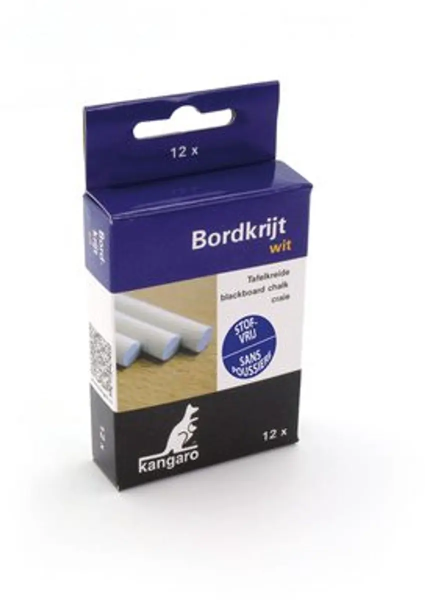 Kangaro K-N12WD Bordkrijt Wit - 12 Stuks