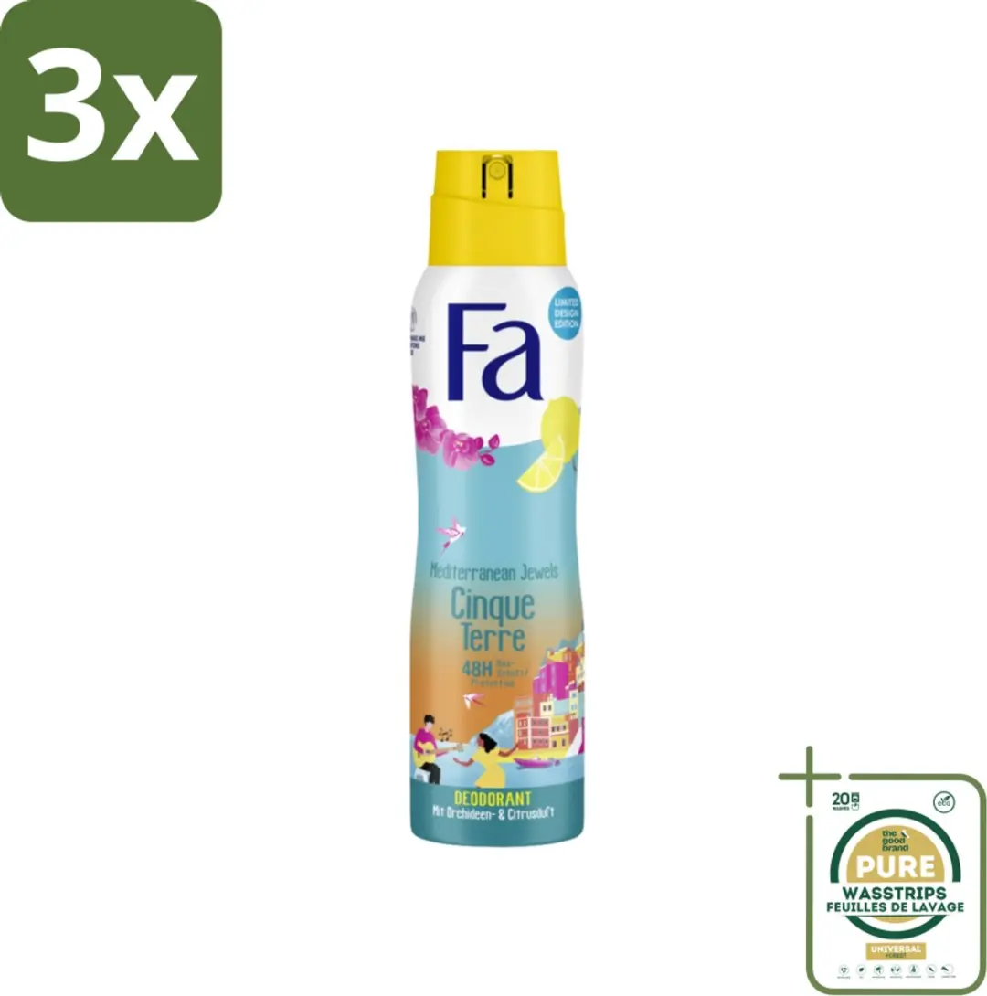 Fa Deodorant Spray Mediterranean Jewels Orchidee & Citrus 450ml