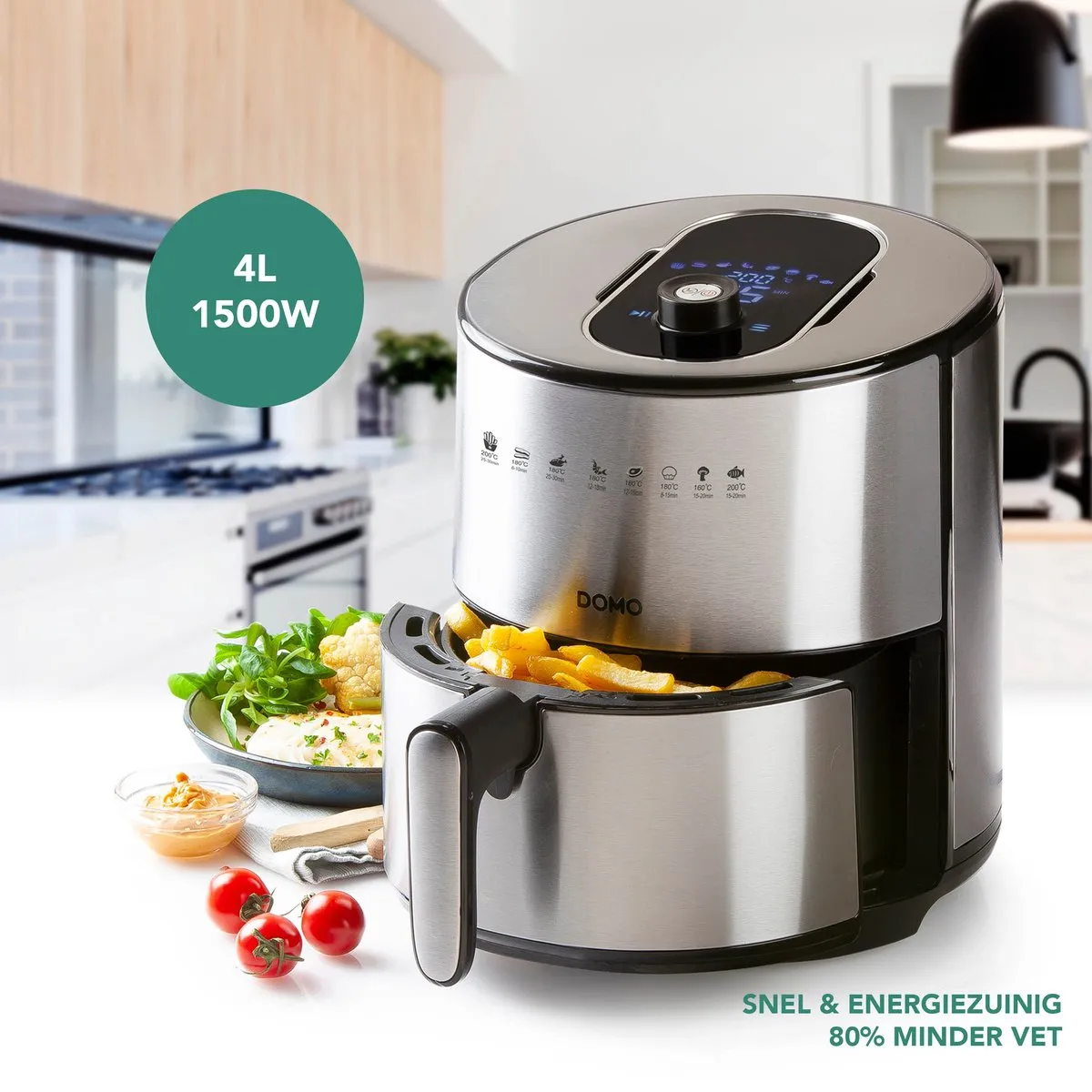 Domo DO530FR Airfryer XL - 1500W - 1200g