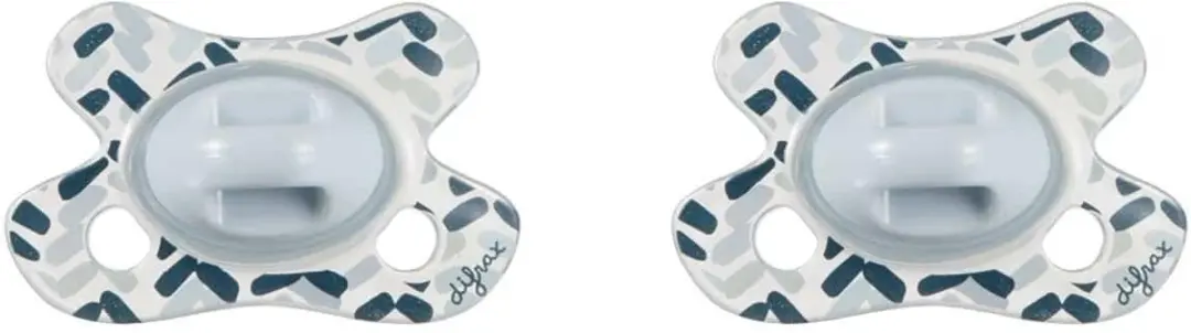 Difrax Fopspeen Natural Newborn Blauw - 2 Stuks - afbeelding 6 van 6