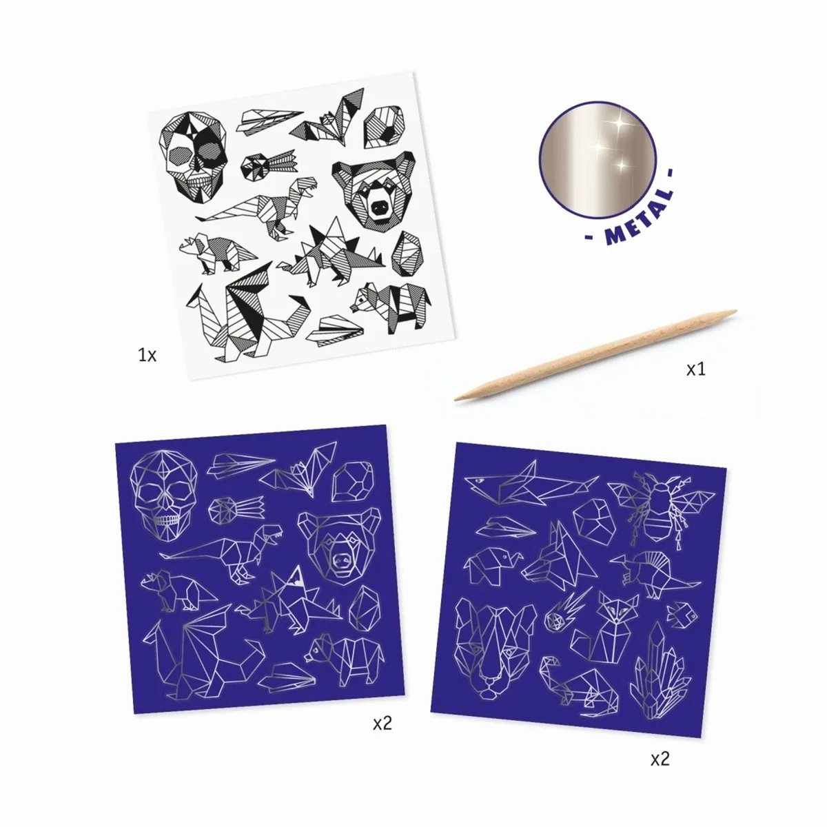 Djeco Kunst- en Handwerkspeelgoed - 50 Stuks - Violet