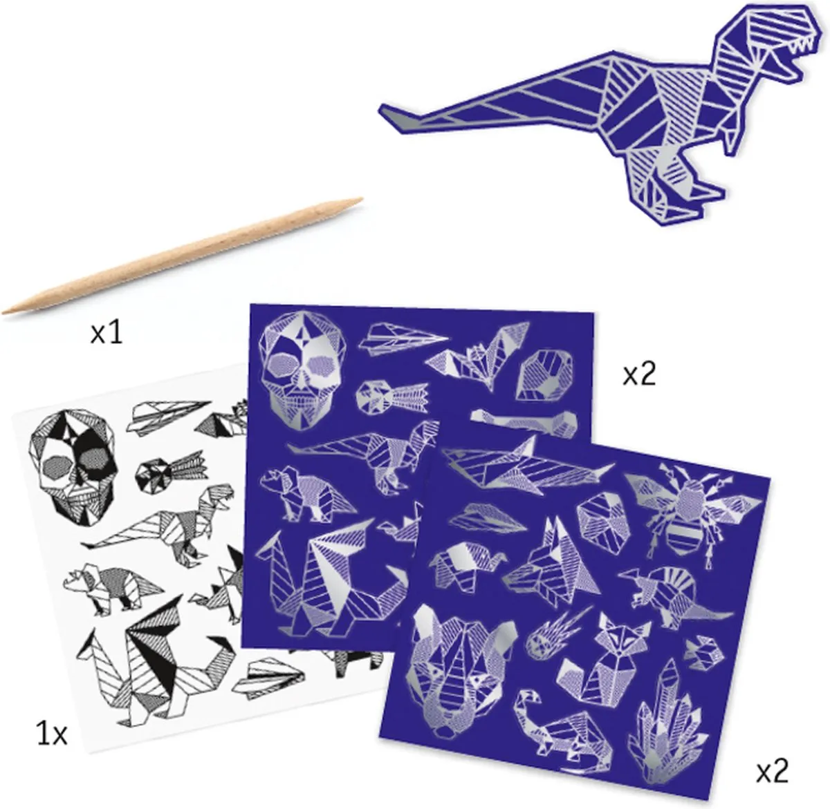 Djeco Kunst- en Handwerkspeelgoed - 50 Stuks - Violet