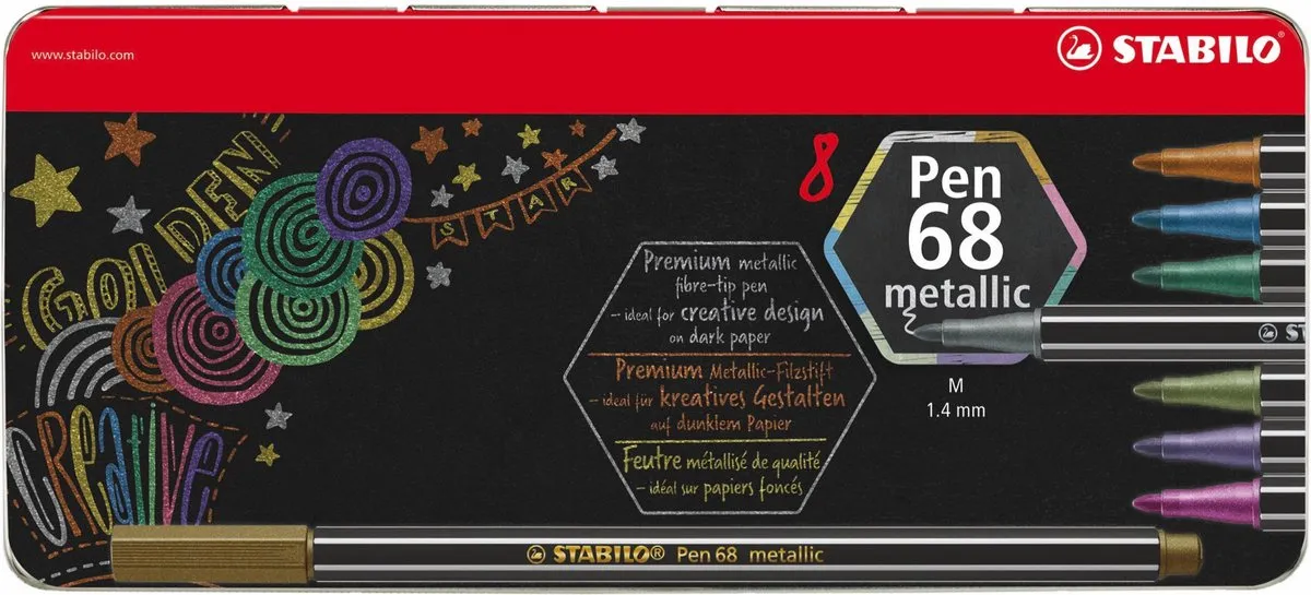 STABILO Pen 68 Metallic Viltstift