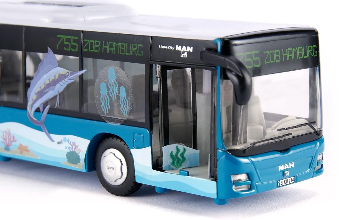 SIKU 3736 MAN Gelede Bus 1:50 - Turquoise