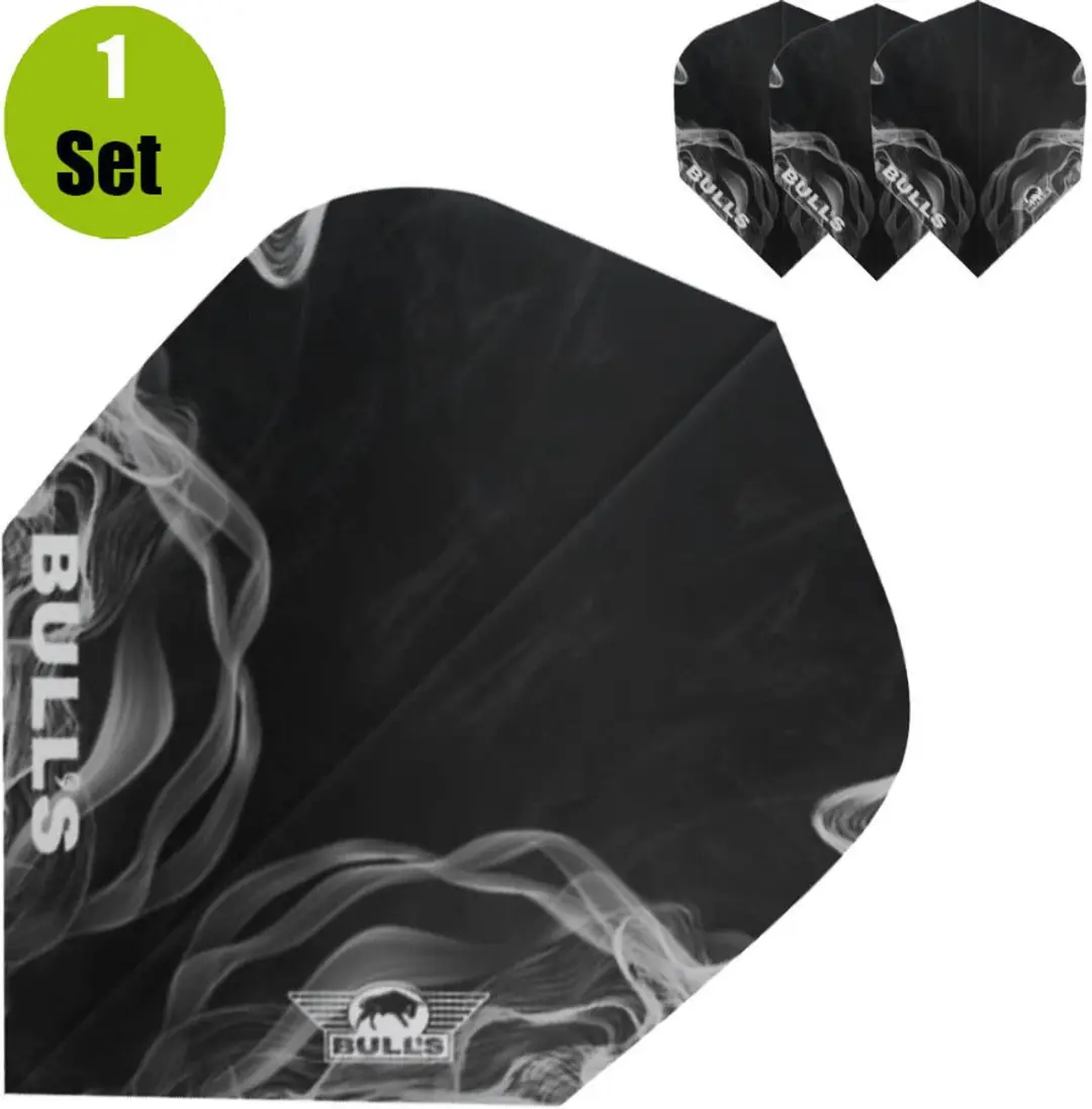 Bull's Powerflite Smoke Dartflights BU-50907 - Grijs