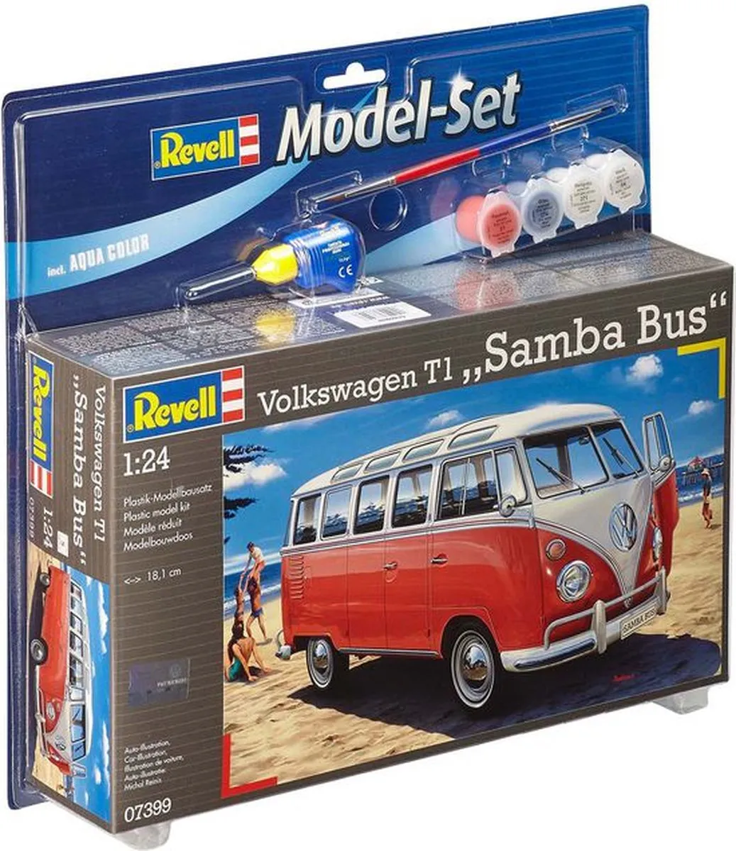 Revell 67399 Volkswagen T1 Samba Bus Modelbouwpakket 1:24 - Multi