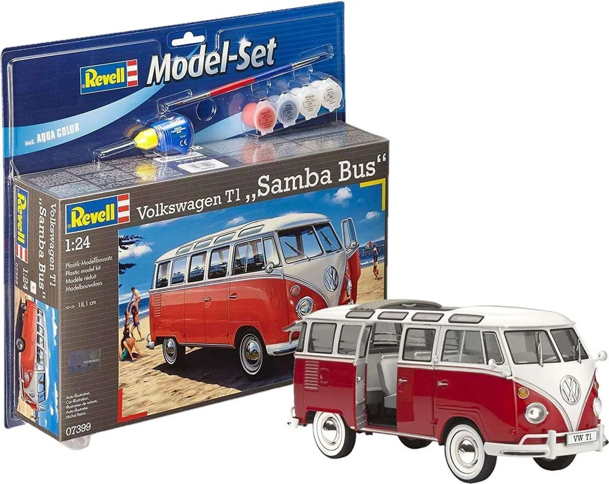 Revell 67399 Volkswagen T1 Samba Bus Modelbouwpakket 1:24