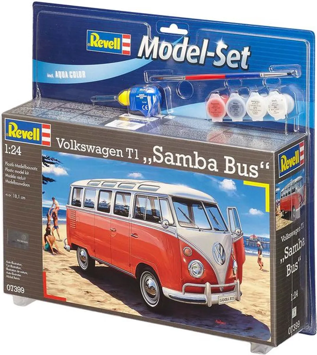 Revell 67399 Volkswagen T1 Samba Bus Modelbouwpakket 1:24 - Multi