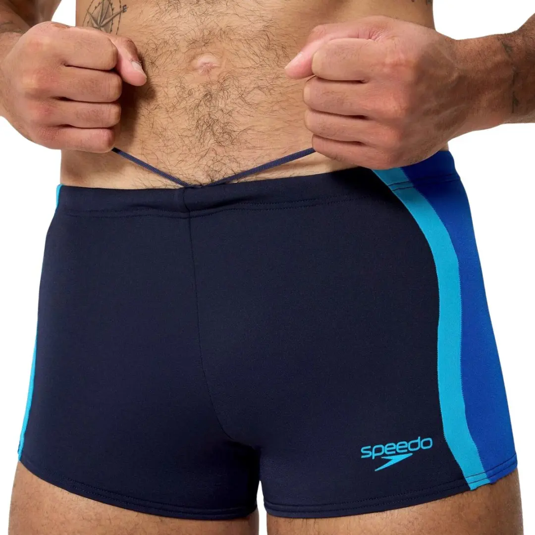 Speedo Solid Splice Aquashort Heren Zwembroek M - Marine