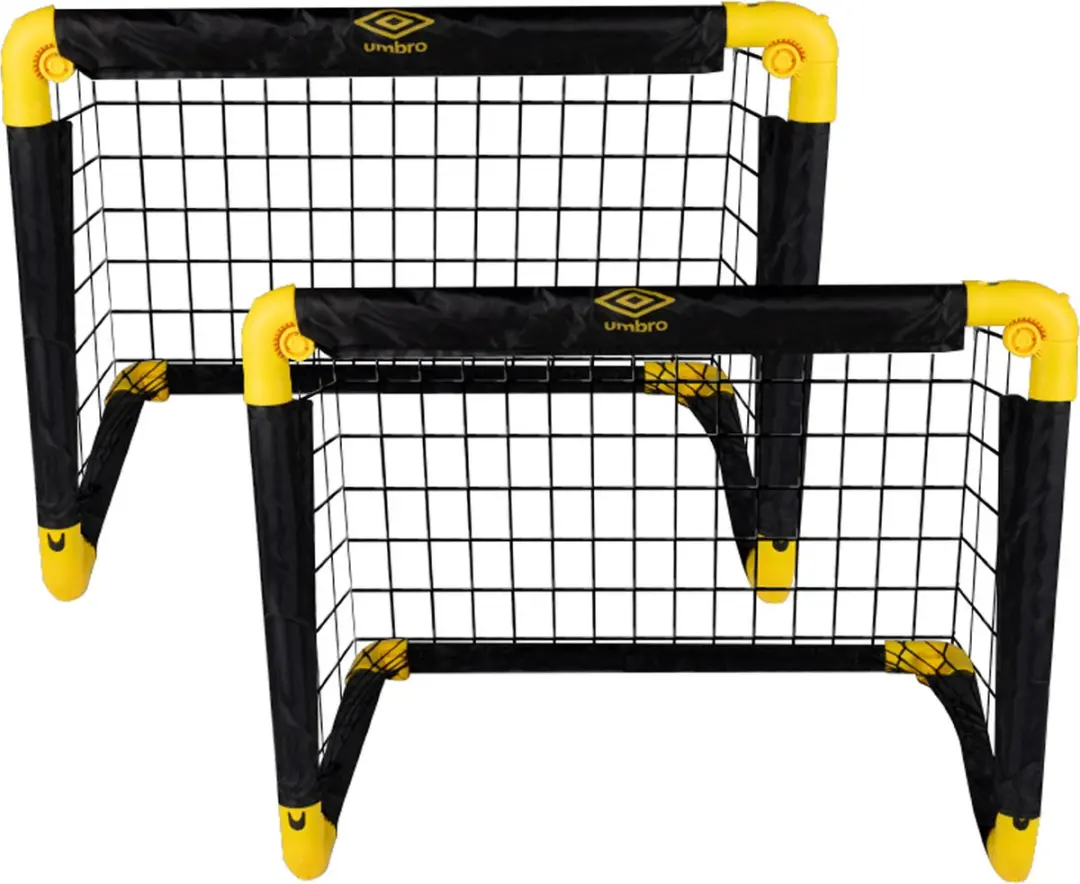 Umbro Voetbaldoel 50x44x44cm - 2 Stuks - Zwart/Geel