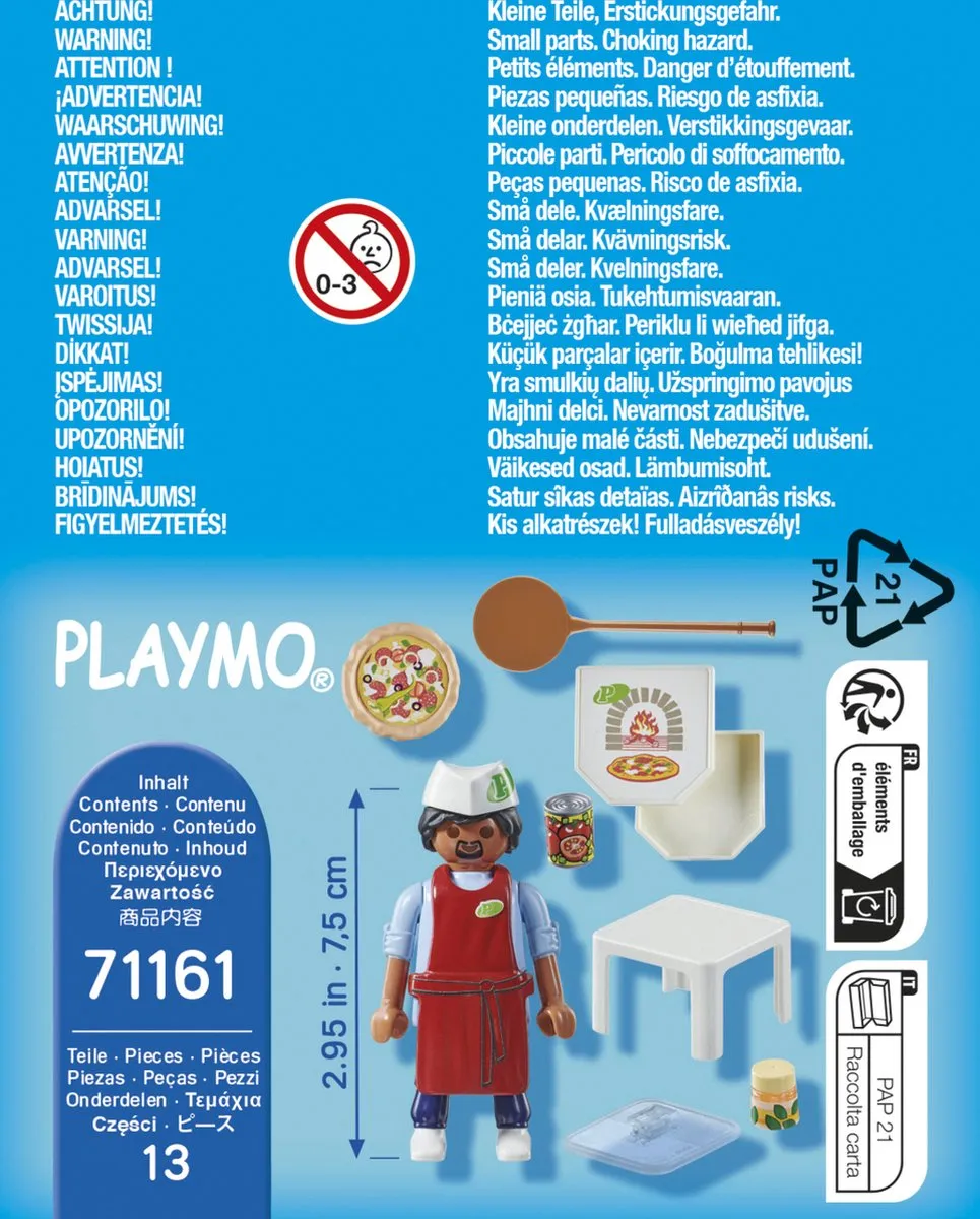 Playmobil Special Plus Pizzabakker 71161 - Multicolor - afbeelding 6 van 6