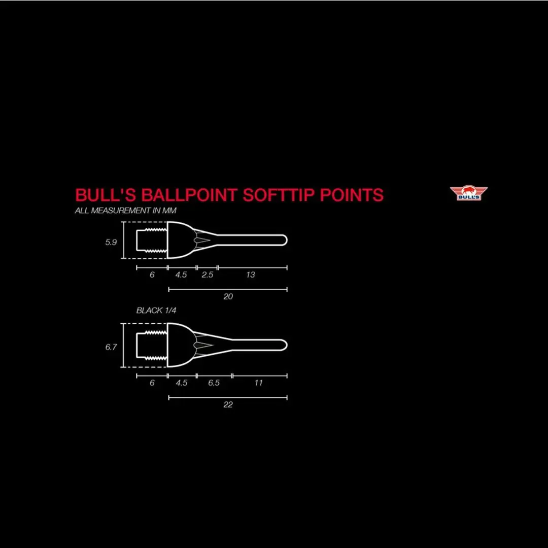 Bull's Ball Points BU-61105 - 1000 Stuks - Geel