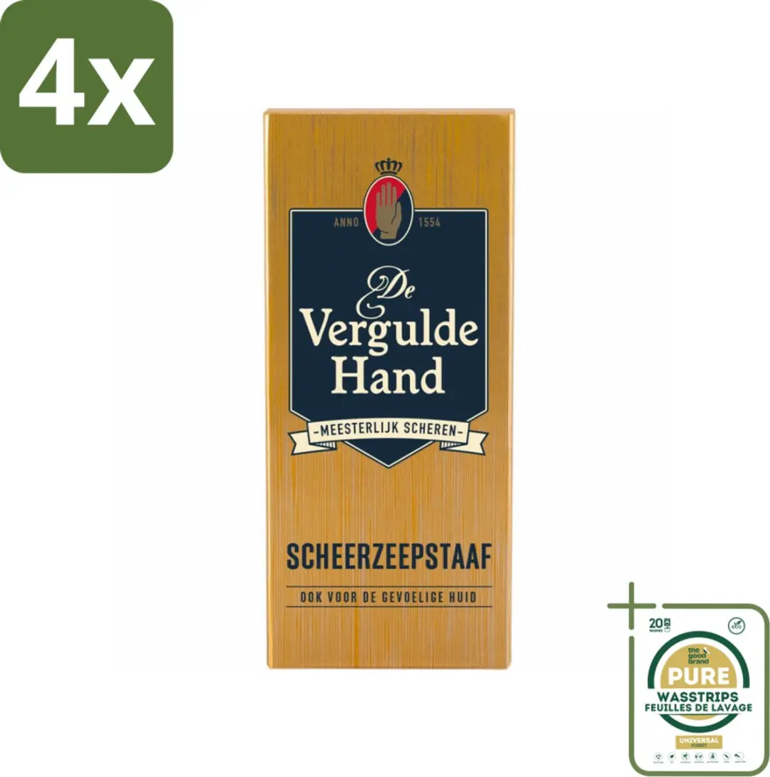 Vergulde Hand Scheerzeepstaaf 75g