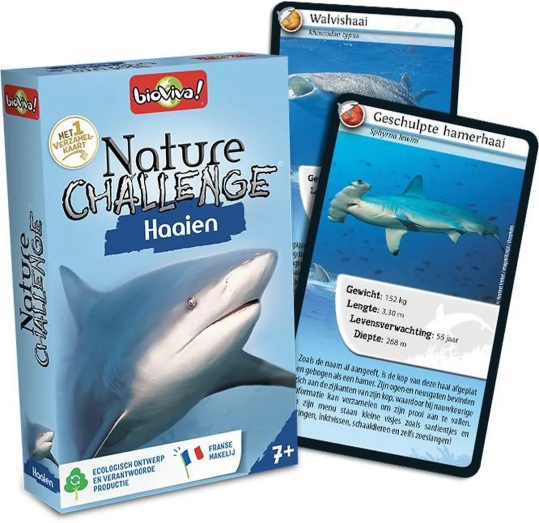 Geronimo Games Bioviva Nature Challenge Haaien Kaartspel - 6 Spelers