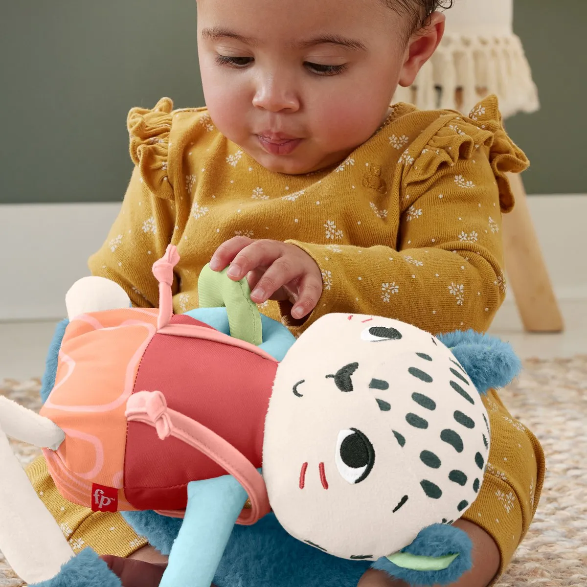 Fisher Price Planet Friends Sneeuwluipaard Knuffelpop - Multicolor