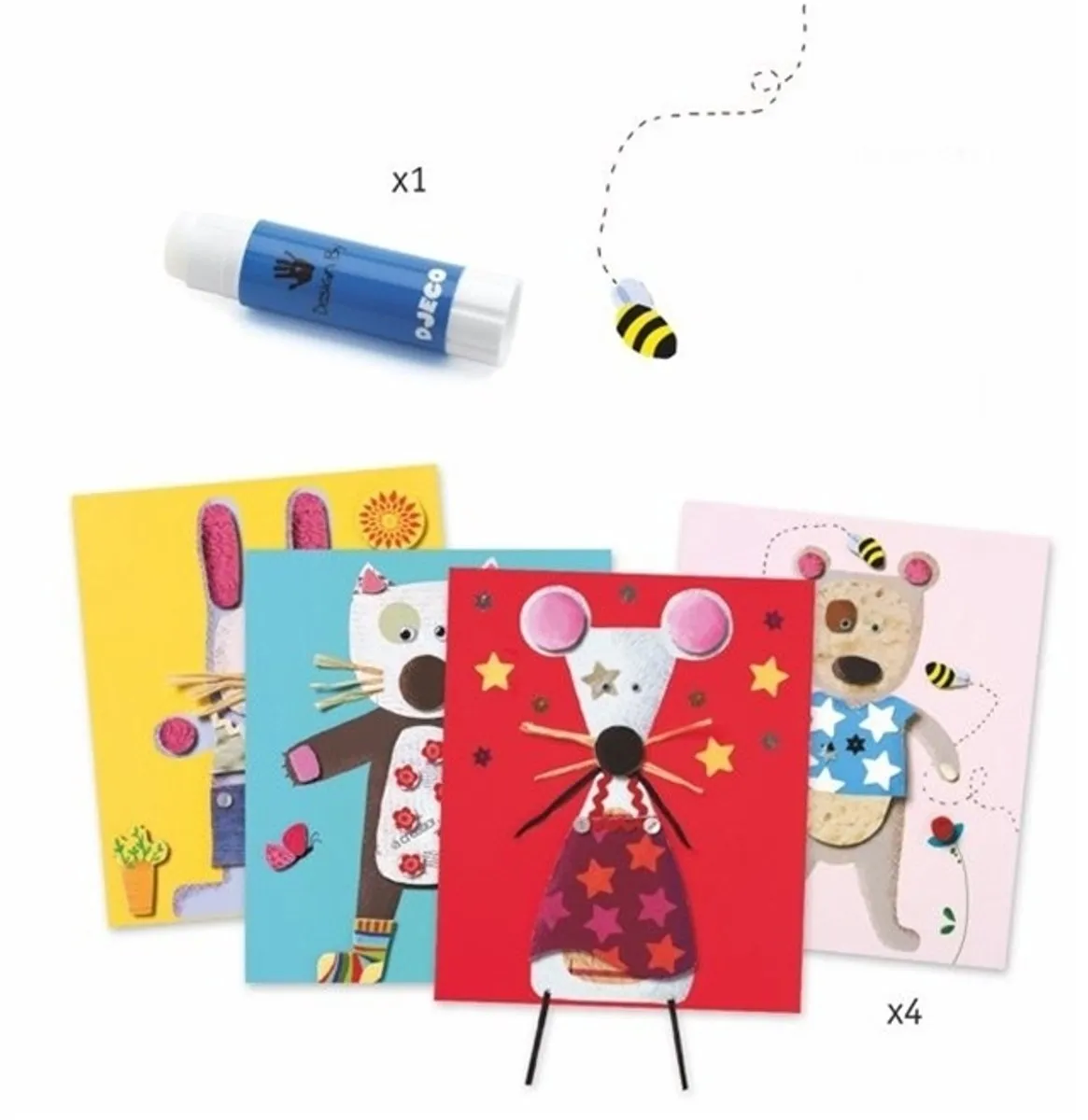 Djeco Collages For Little Ones - Multicolor