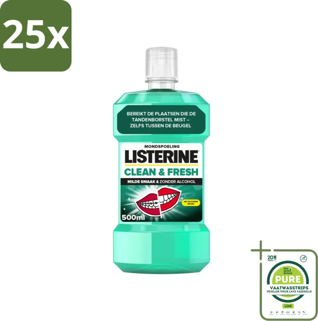 Listerine Clean & Fresh Mondwater 500ml