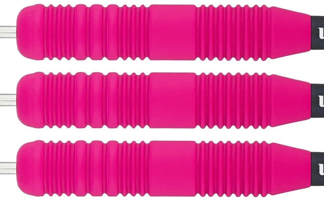 Unicorn Core Plus Rubberised Dartpijlen 24g - 3 Stuks - Roze - afbeelding 5 van 6