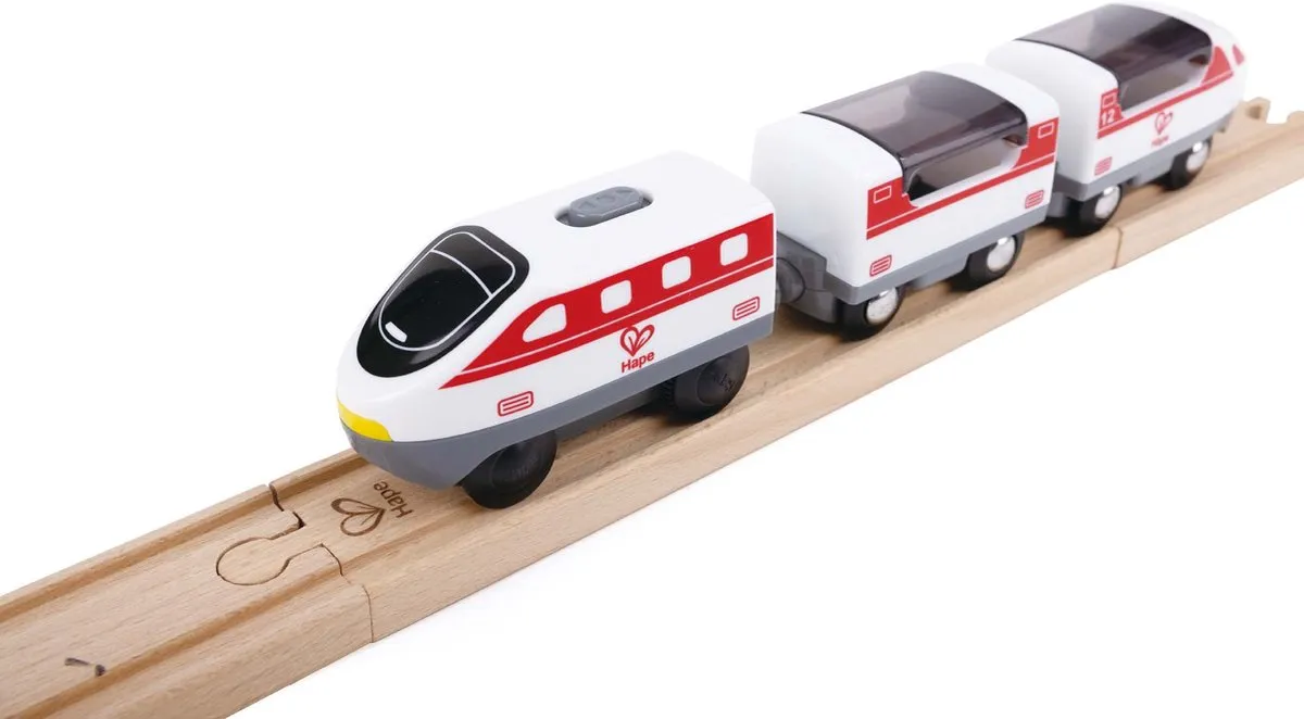 Hape Stad-treinenset E3773 - 80 Stuks - 2x AAA - Veelkleurig - afbeelding 6 van 6