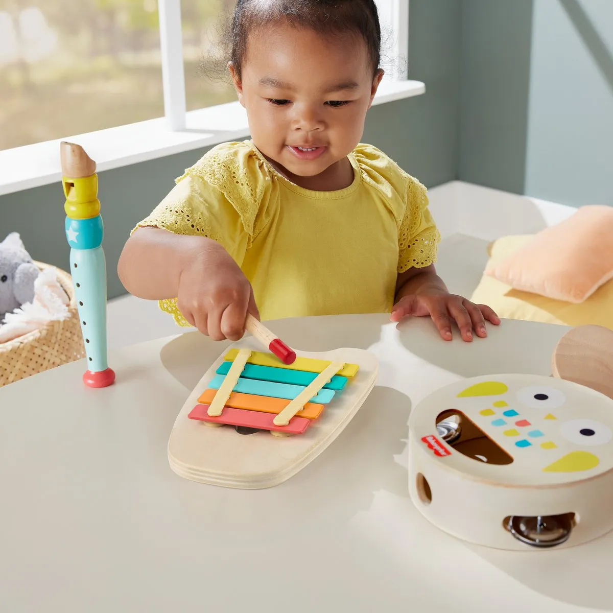 Fisher-Price Muzikale Cadeauset Houten Speelgoedinstrumenten - Multicolor