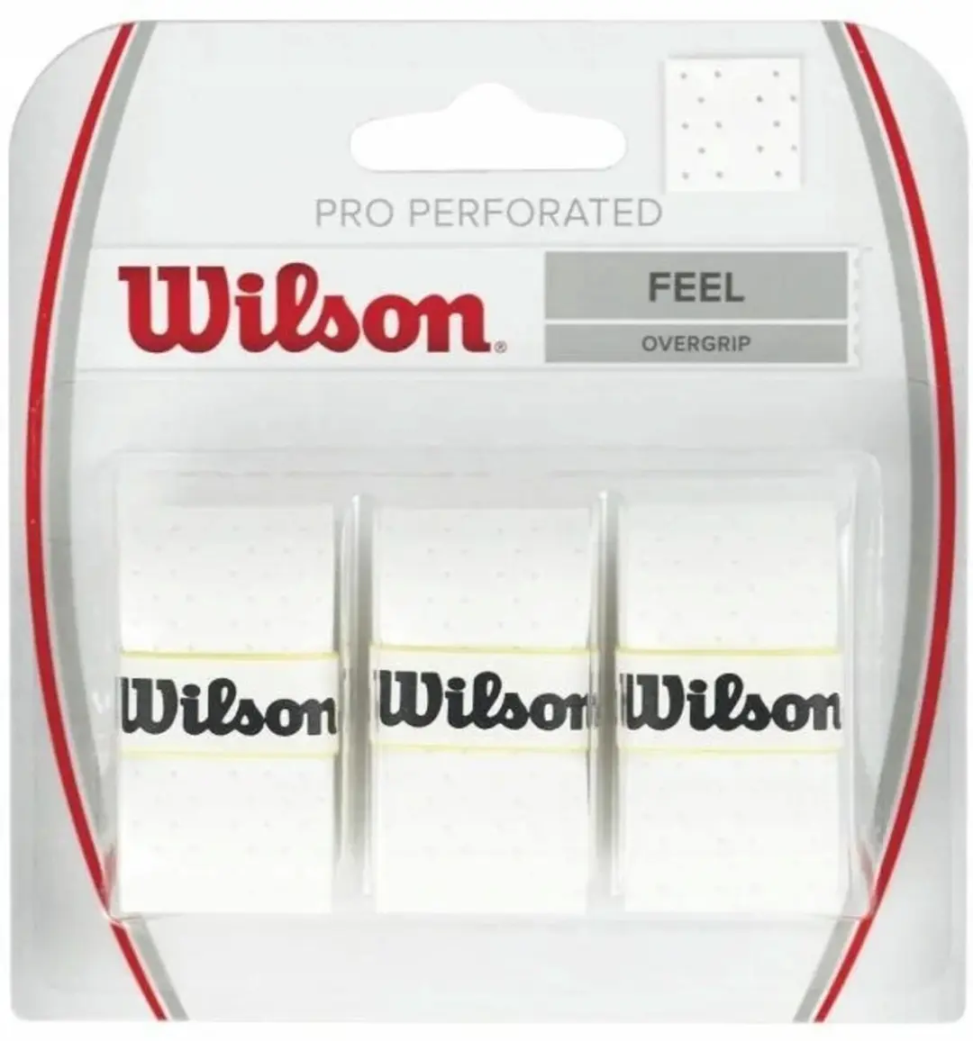 Wilson Pro Perforated Tennis/Padel Overgrip WRZ4005WH