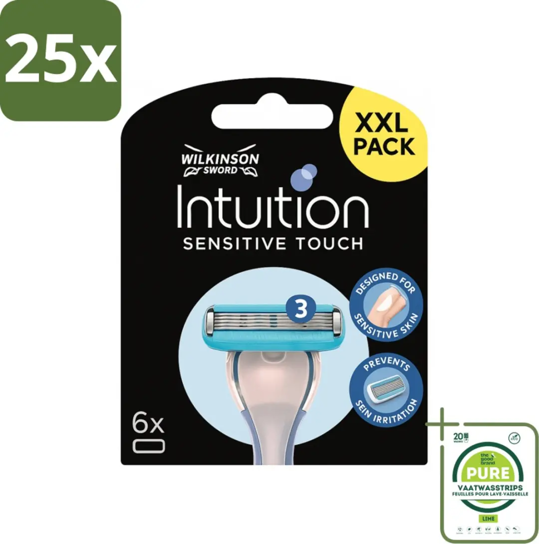 Wilkinson Intuition Sensitive Touch Navulmesjes 6 Stuks - Blauw - afbeelding 3 van 4