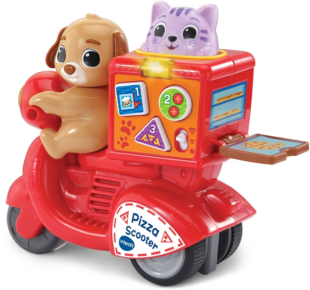 VTech Press & Go Pizza Scooter - Meerkleurig