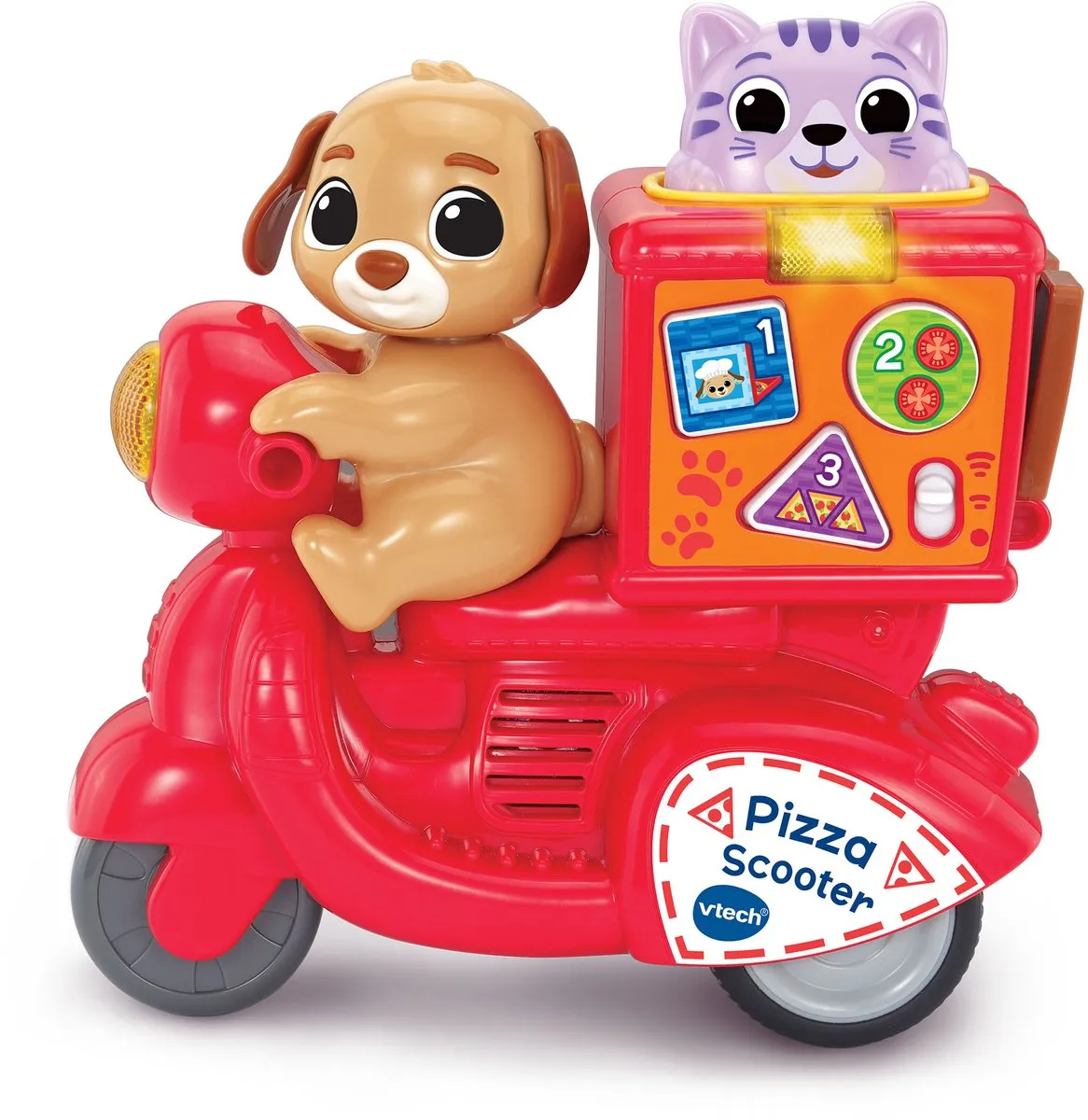 VTech Press & Go Pizza Scooter - Meerkleurig
