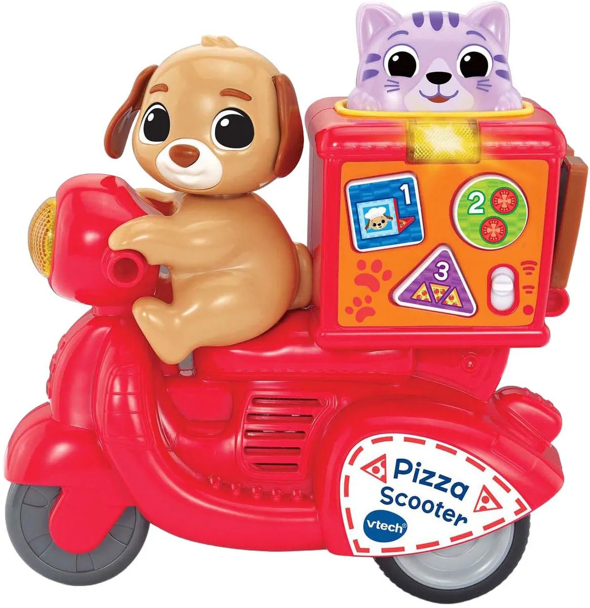 VTech Press & Go Pizza Scooter - Meerkleurig - afbeelding 6 van 6