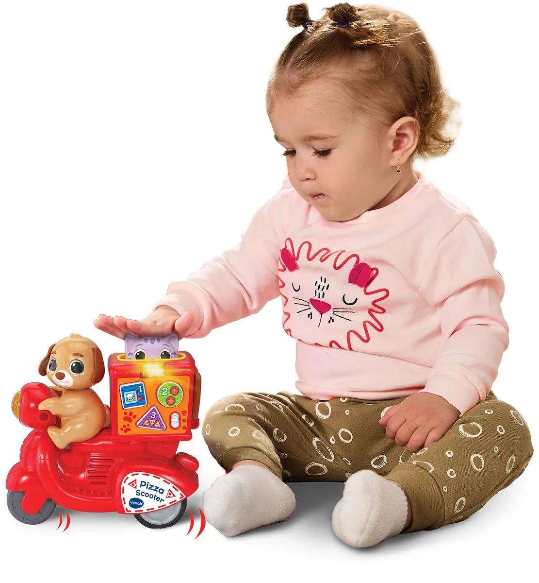 VTech Press & Go Pizza Scooter - Meerkleurig