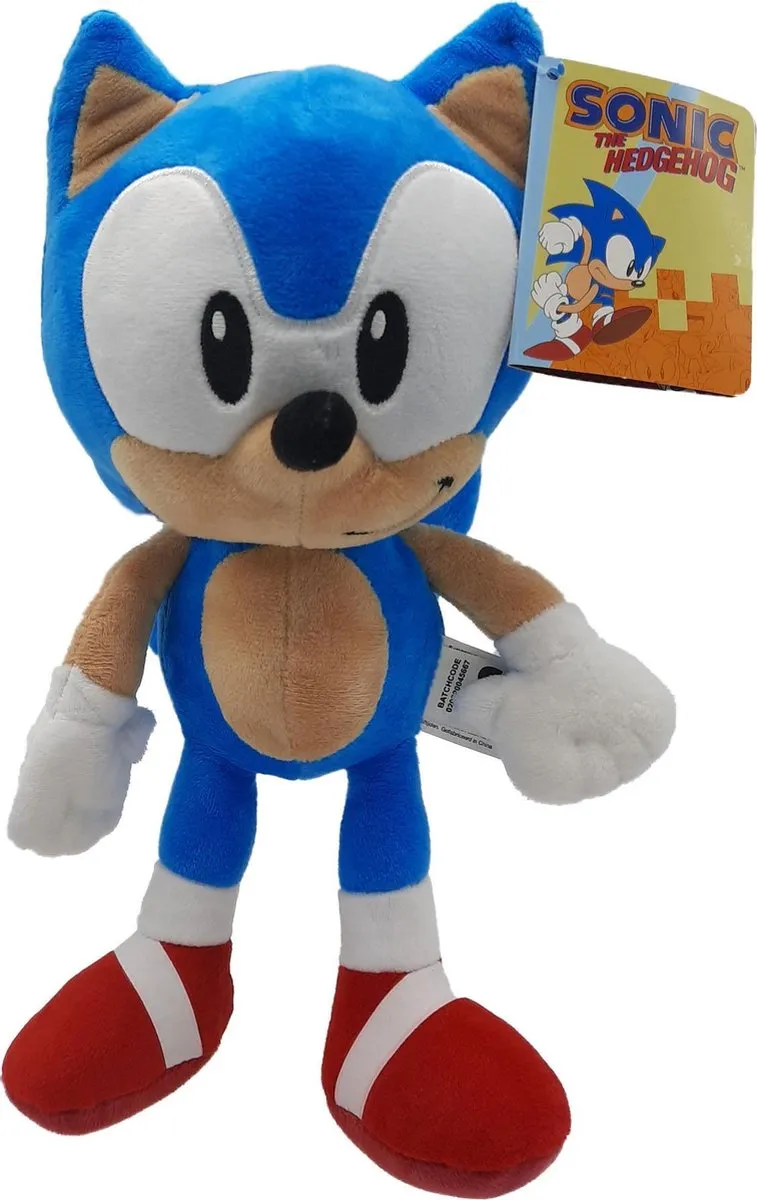 Sega Sonic the Hedgehog Pluche Knuffel - 30cm - Blauw
