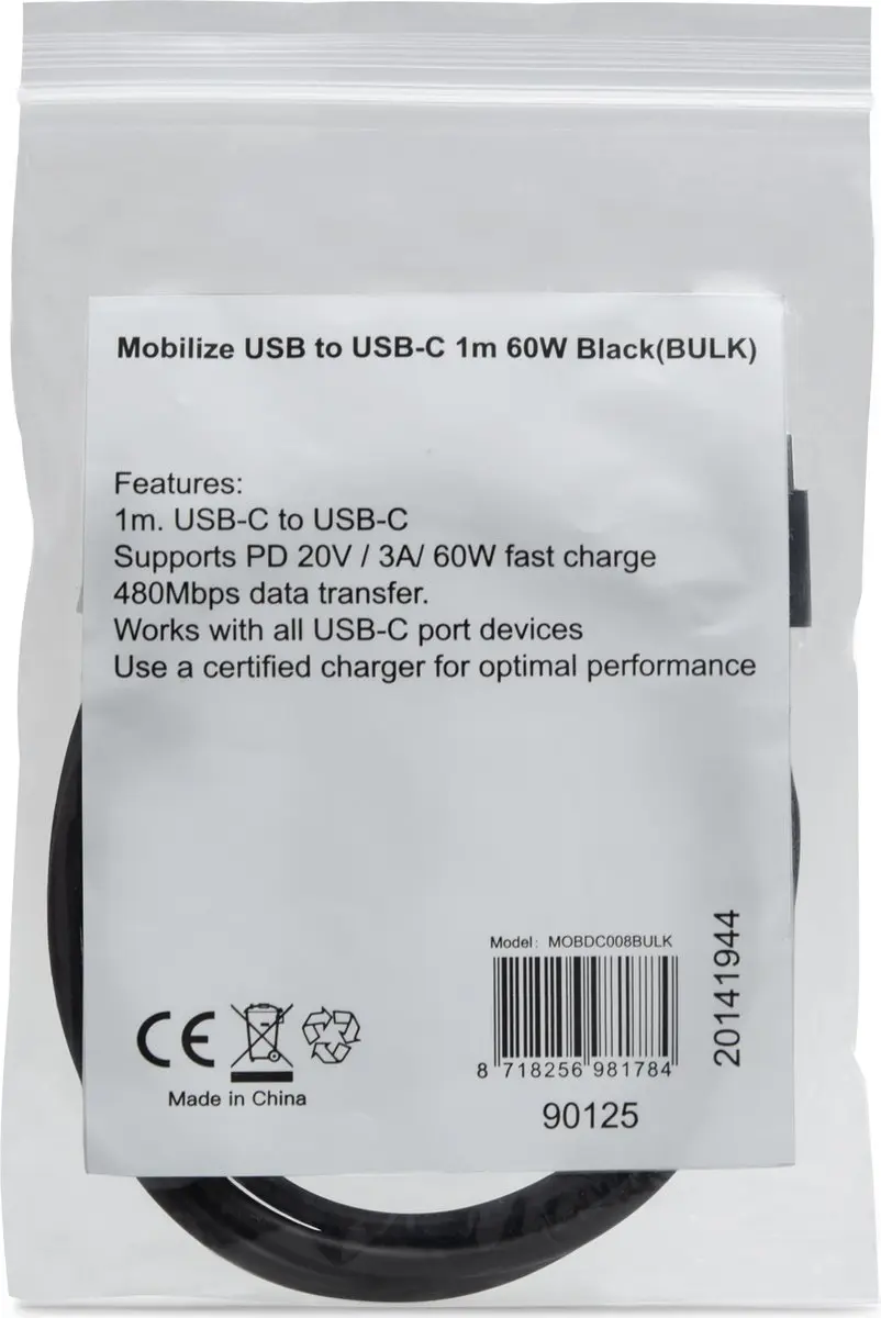 Mobilize USB-C Kabel 1m