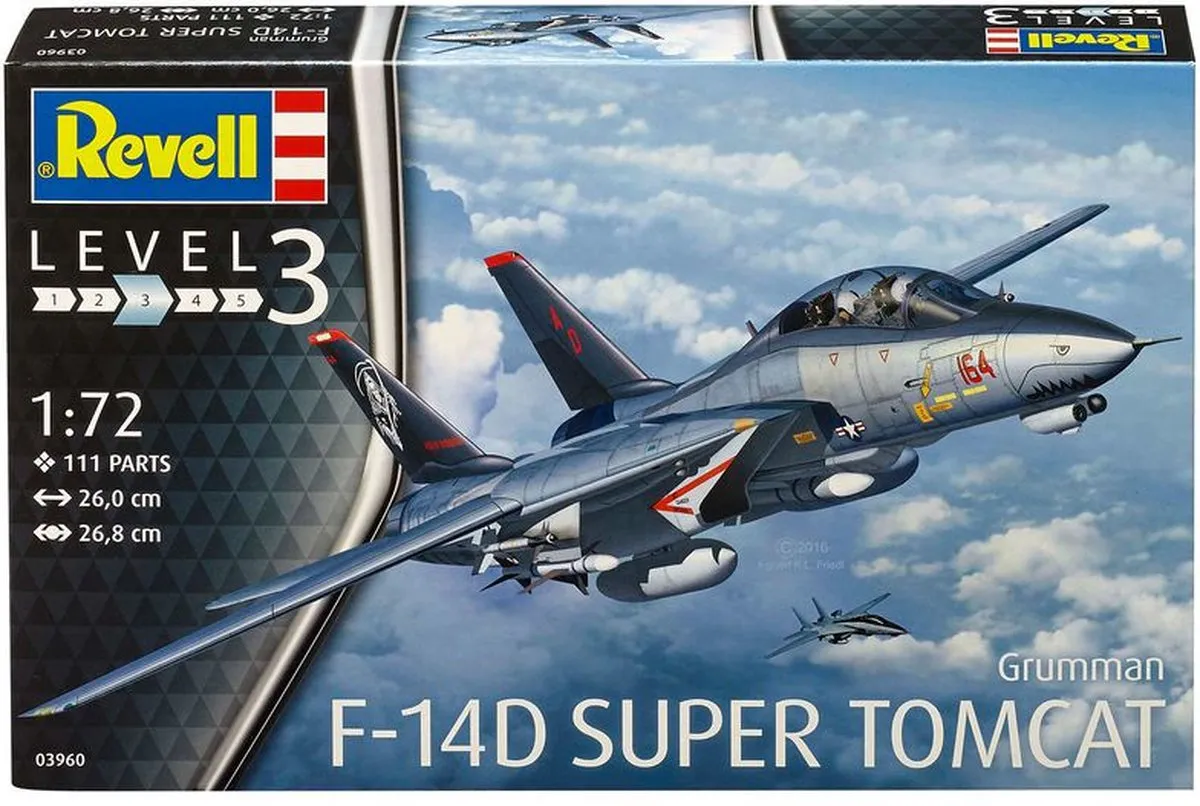 Revell 03960 F-14D Super Tomcat Modelbouwpakket - 1:72 - Multi