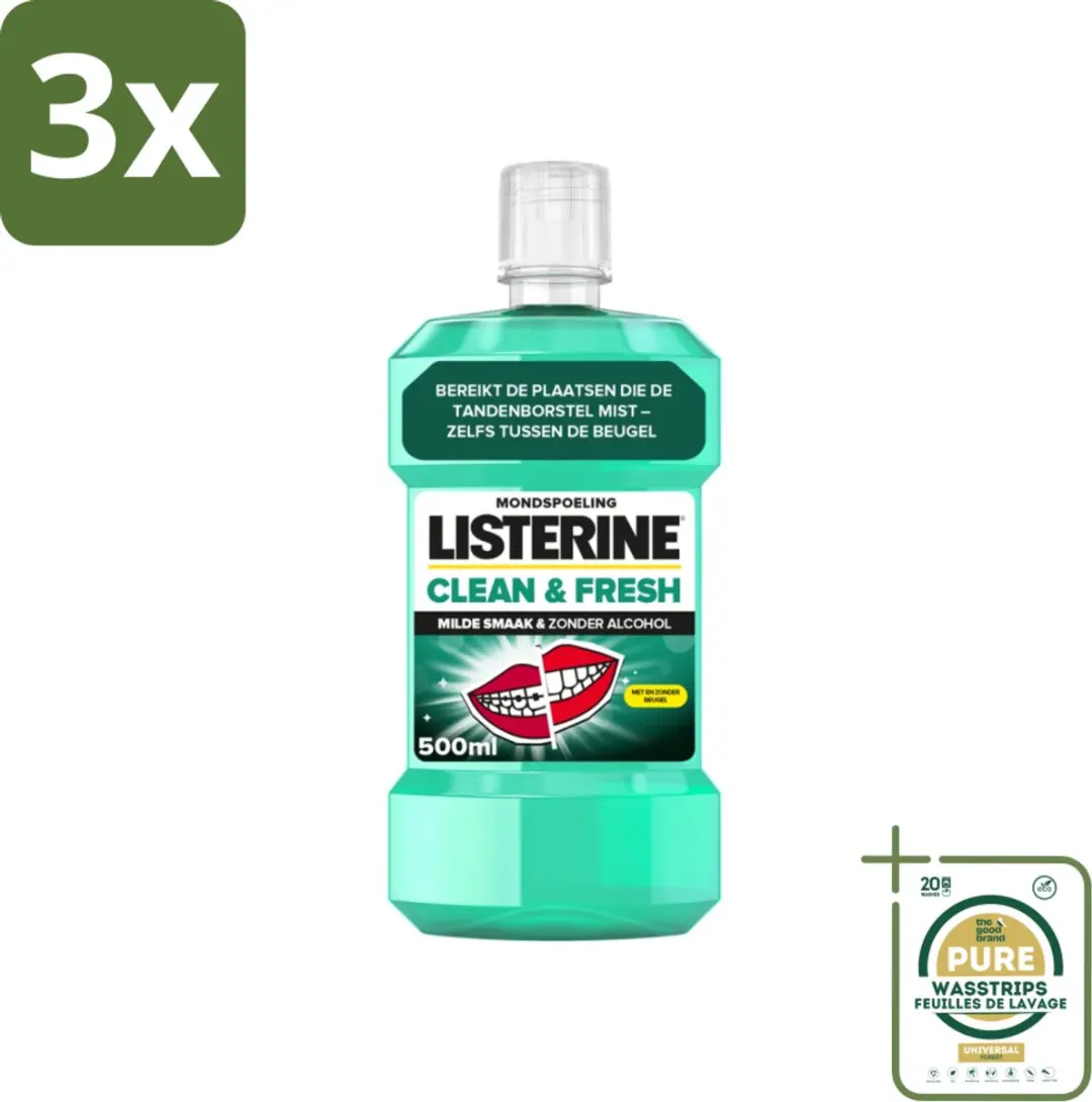 Listerine Clean & Fresh Mondwater 1500ml