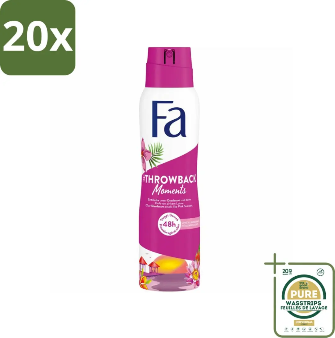 Fa Deodorant Spray Throwback Moments Roze Lotus 150ml