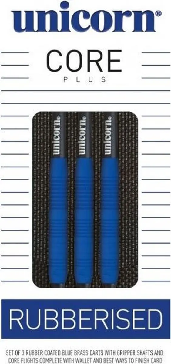 Unicorn Core Plus Dartpijlen 16g - Blauw - 3 Stuks