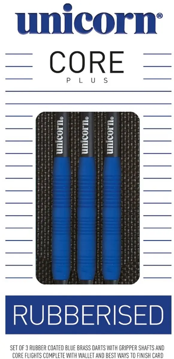 Unicorn Core Plus Dartpijlen 16g - Blauw - 3 Stuks