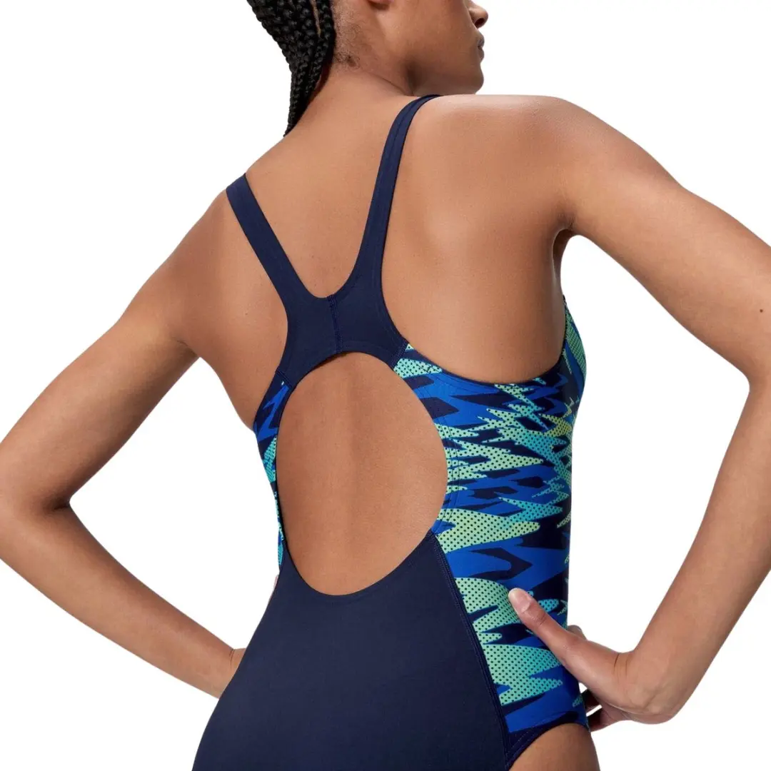 Speedo Hyperboom Muscleback Dames Sportbadpak 42 - Marine