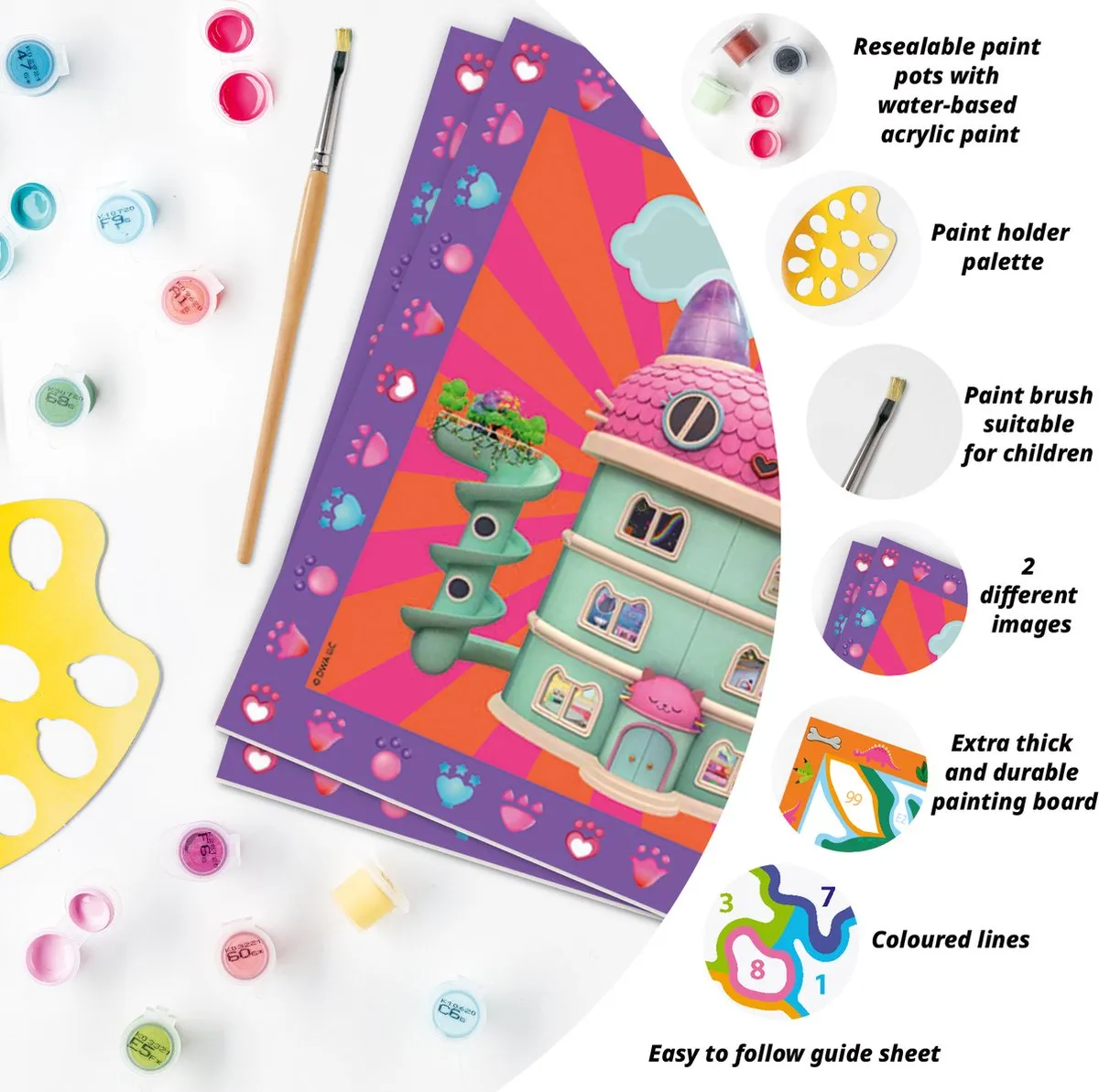 Ravensburger CreArt Gabby's Dollhouse Schilderen op nummer - Multicolor